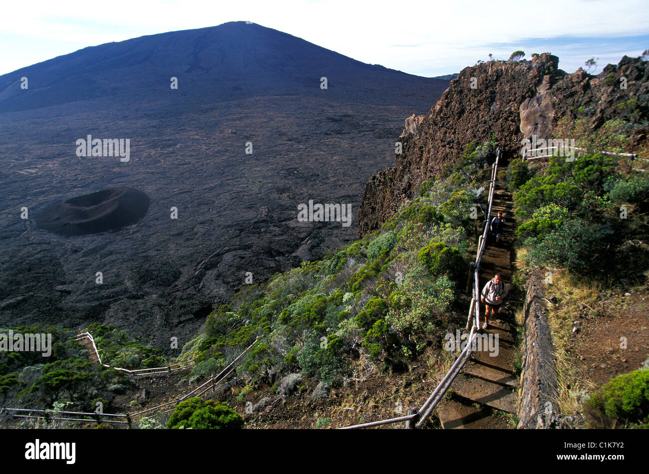 Francia, la Isla de la reunión (departamento francés de ultramar), Piton de la Fournaise