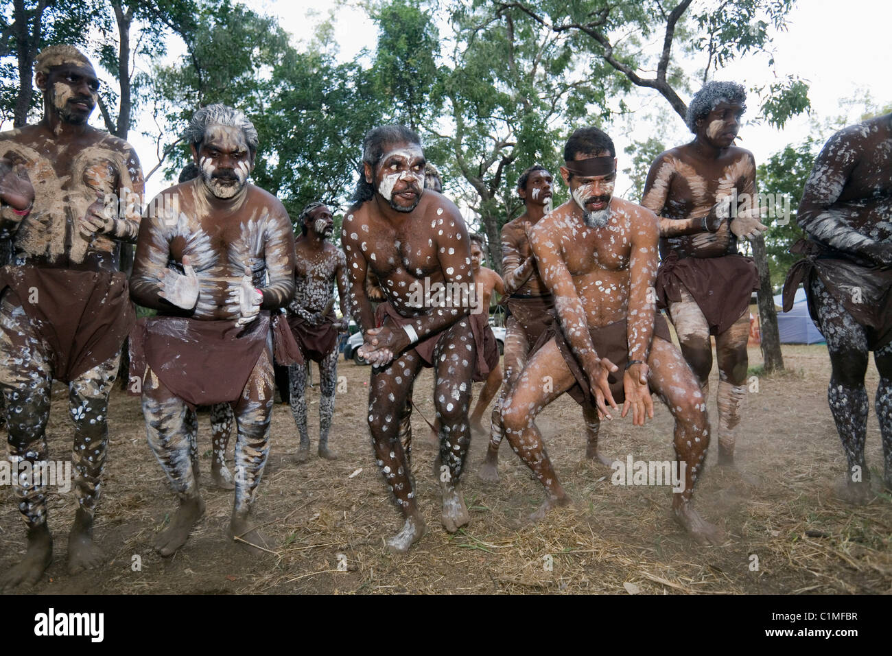 Danza Indígena. Laura, Queensland, Australia Foto de stock