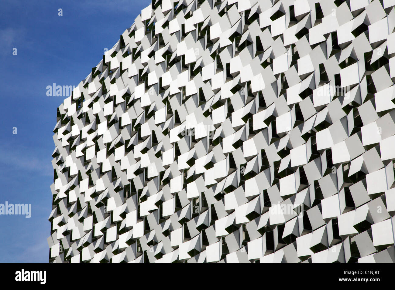 Queso rallador Arquitectura Moderna Sheffield South Yorkshire, Inglaterra Foto de stock