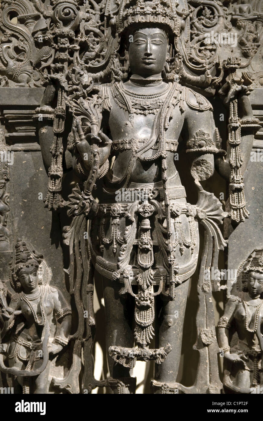 Vishnu permanente como Keshava, Hoysala período (1022-1346), Foto de stock