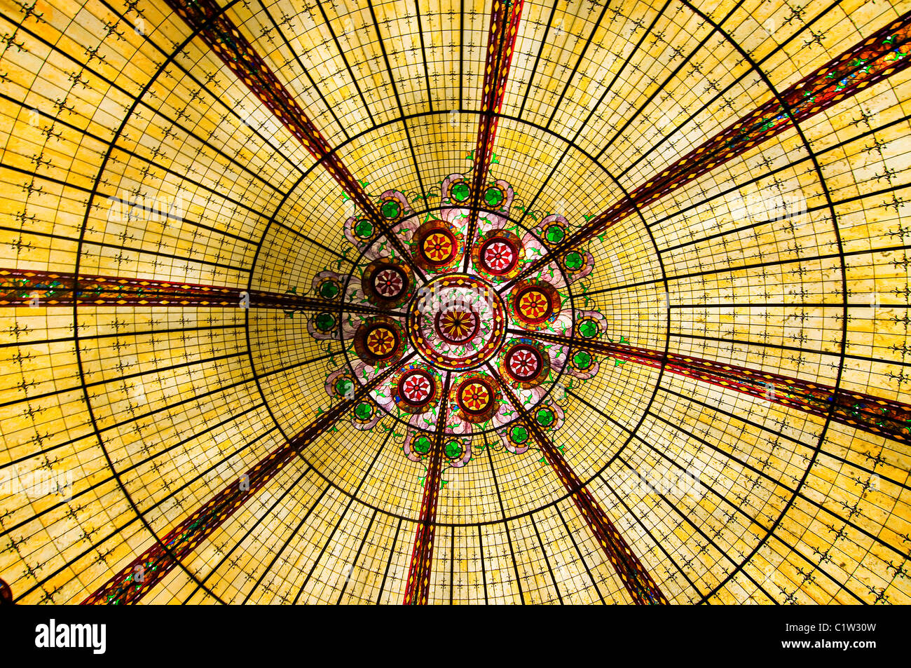 Detalle arquitectónico de la cúpula de un edificio, Arizona, EE.UU. Foto de stock