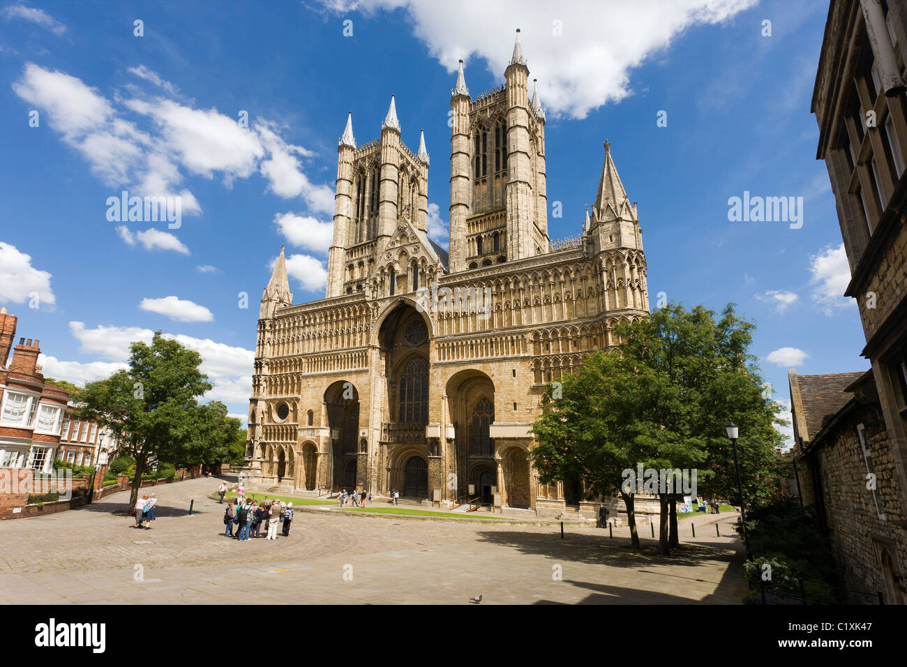 La Catedral de Lincoln, Lincoln, Inglaterra Foto de stock