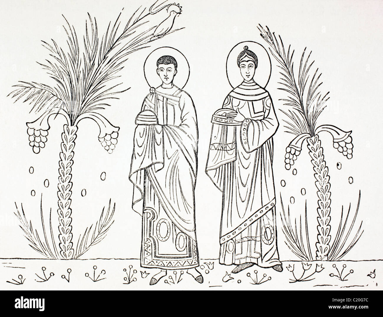 El matrimonio de cecilia y valeriana fotografías e imágenes de alta