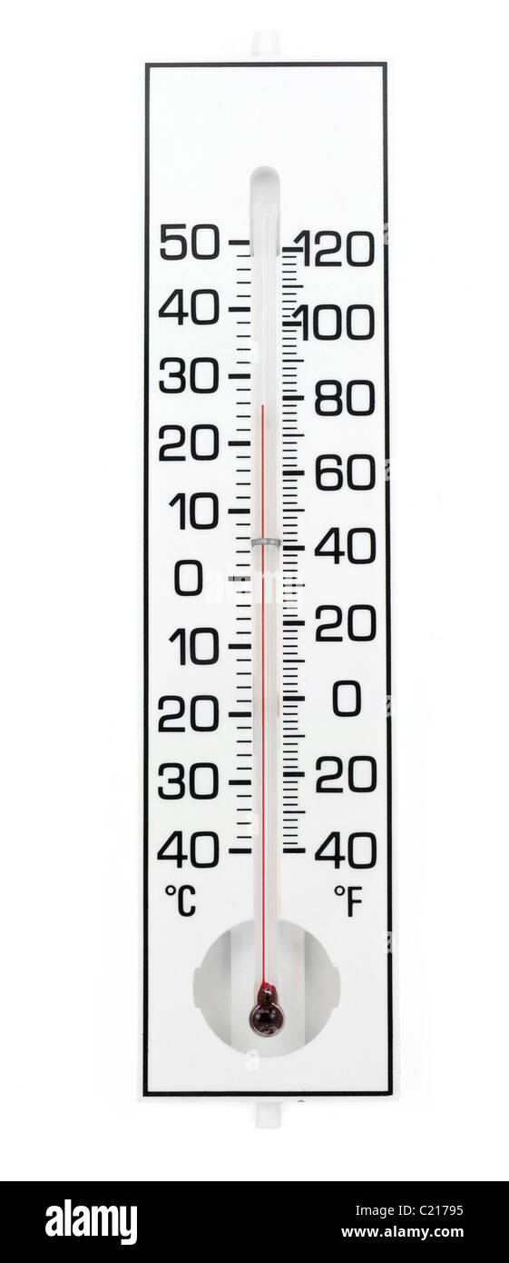 Termómetro blanco cerca, concepto meteorológico Fotografía de stock - Alamy