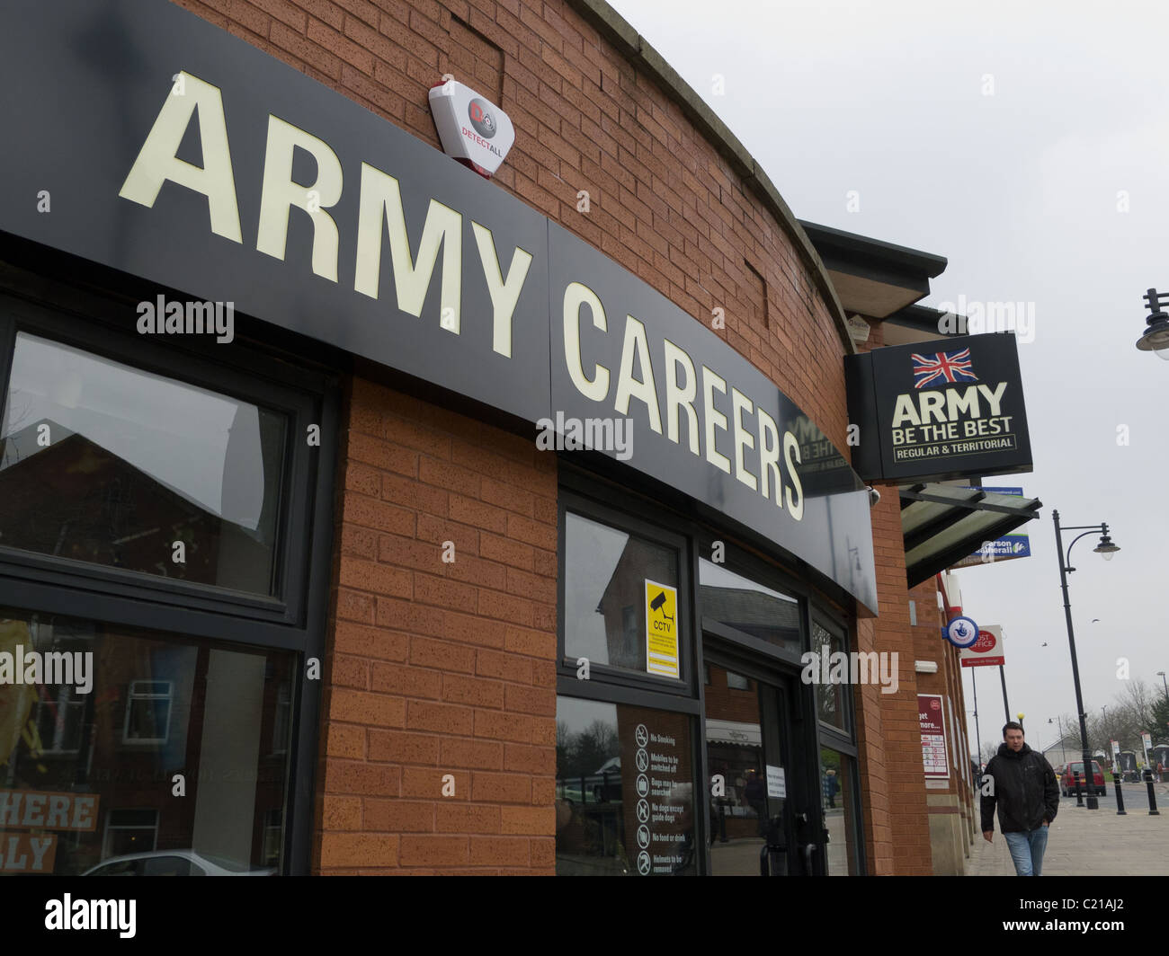 Centro de asesoramiento profesional del ejército, Oldham, Lancs Foto de stock