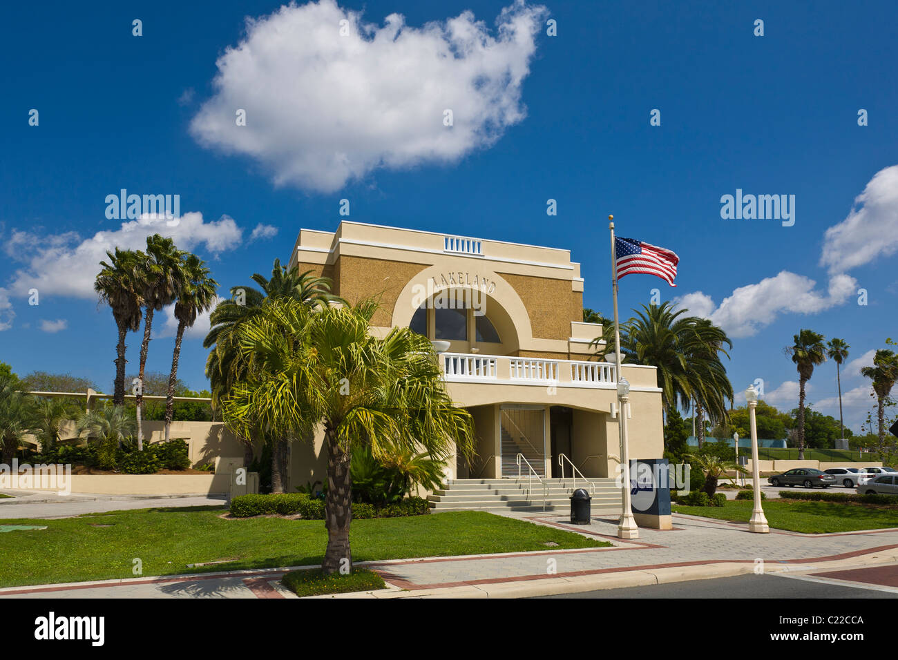 Estación de ferrocarril de Amtrak en Lakeland Florida Foto de stock
