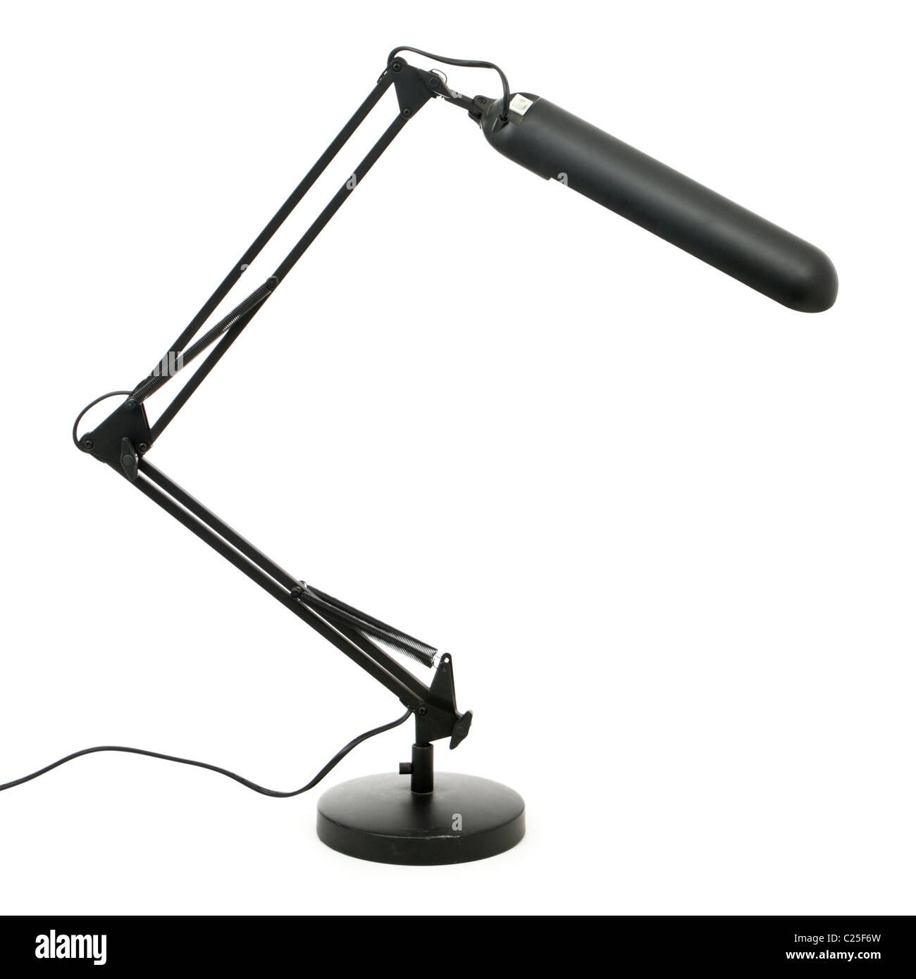 Mesa ajustable negro / lámpara de lectura de escritorio Fotografía de stock  - Alamy