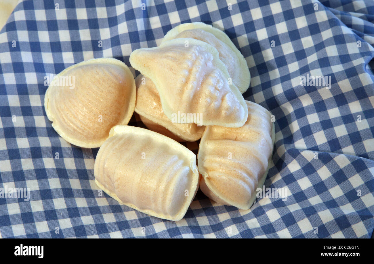 Ovos Moles, dulce tradicional portuguesa Foto de stock