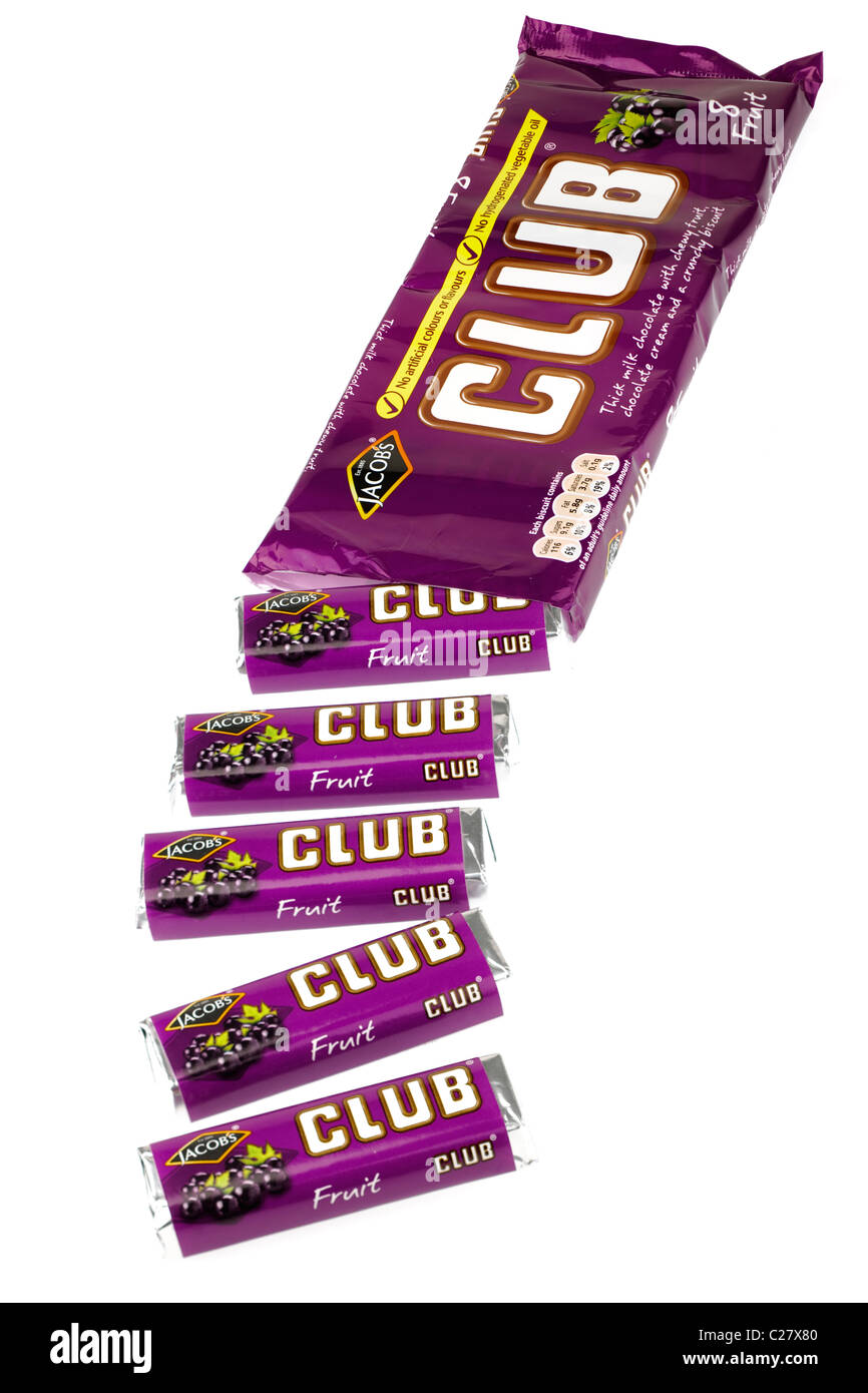 Multipack de 8 Jacobs club fruit galletas de chocolate Fotografía de