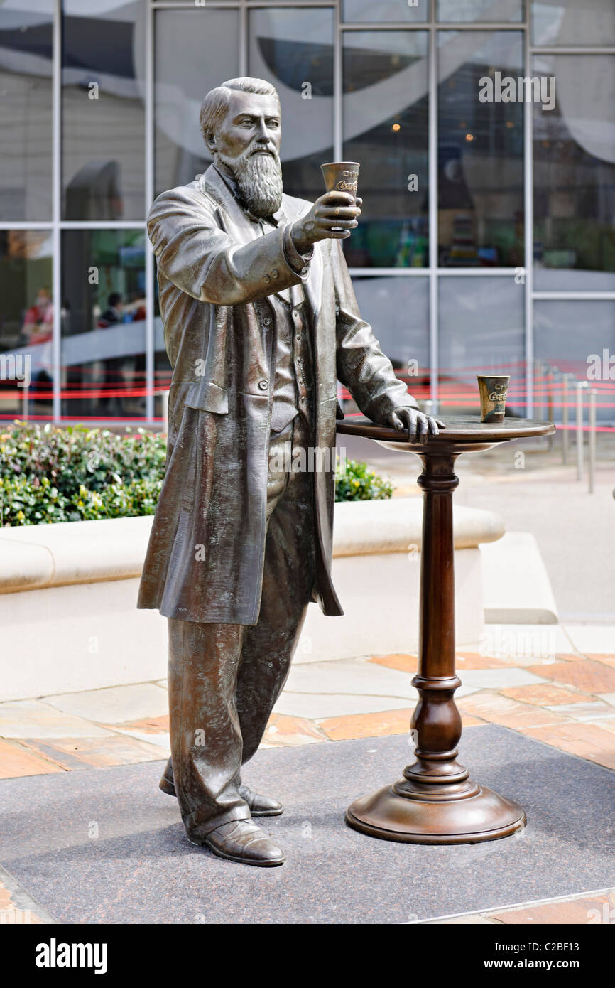 John Pemberton estatua, El Mundo de Coca Cola, Atlanta Fotografía de