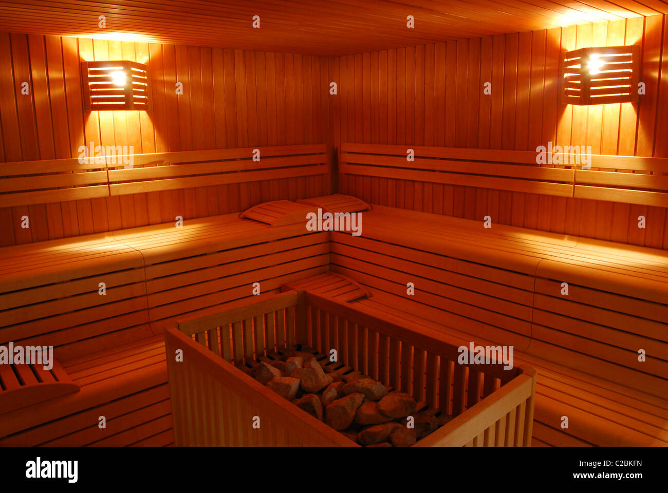 Hotel Sauna spa Foto de stock