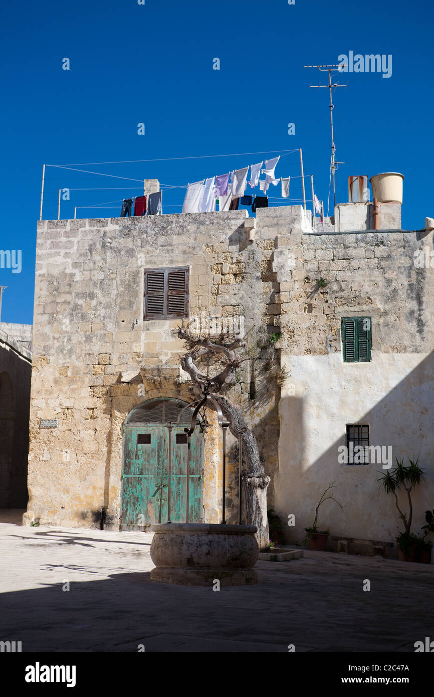 Una típica casa en la medina, en la isla de Malta Foto de stock