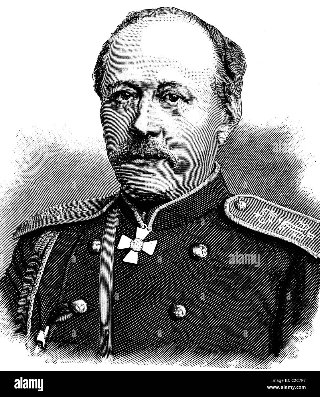 Contar Pablo Andreyevich Shuvalov, 1830-1908, embajador ruso en Berlín, ilustración histórica, circa 1886 Foto de stock