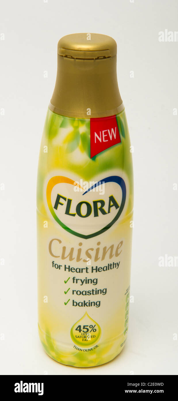 Aceite de cocina saludable cocina Flora Foto de stock