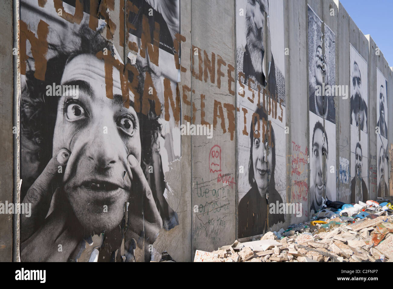 El muro de separación, Belén, Palestina Fotografía de stock Alamy