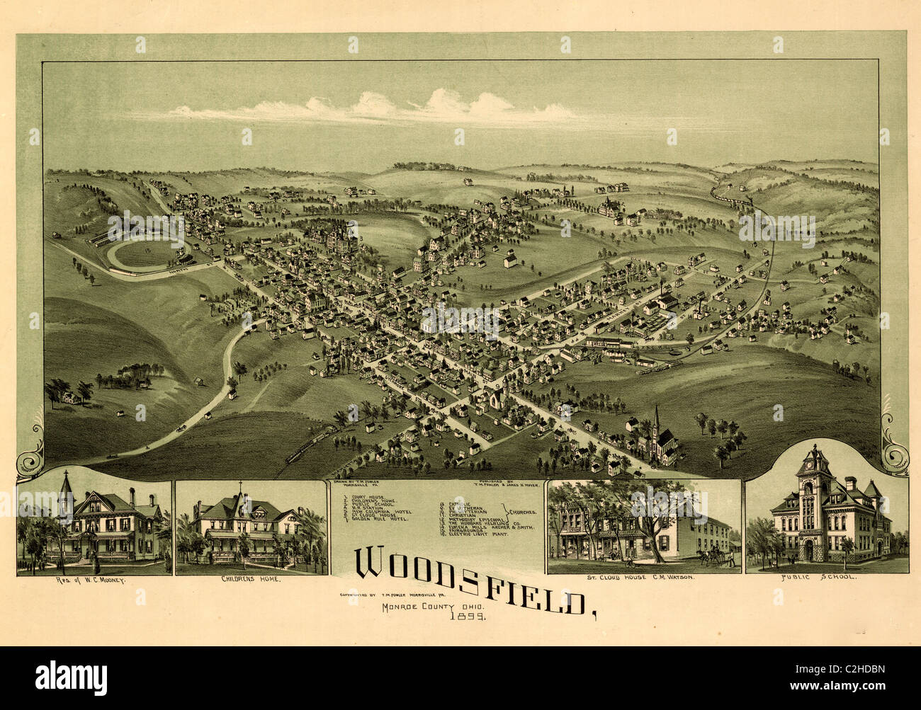 Mapa de woodsfield fotografías e imágenes de alta resolución Alamy