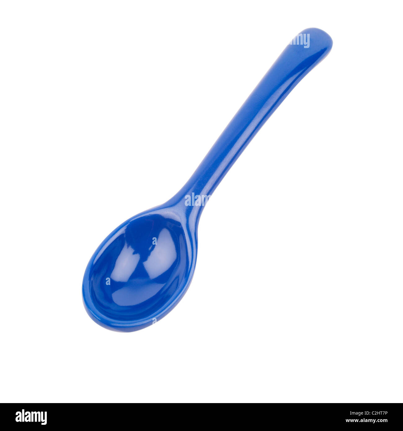 Recorte de cuchara azul Foto de stock