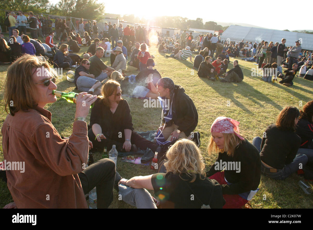 'T en el Parque", festival anual de música, en Balado, en Escocia. Foto de stock