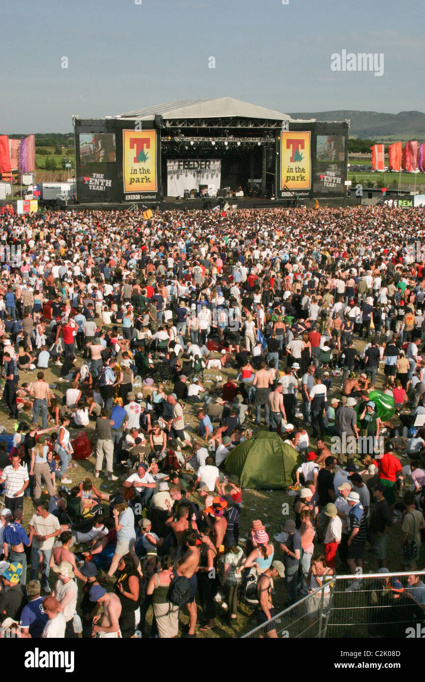 'T en el Parque", festival anual de música, en Balado, en Escocia. Foto de stock