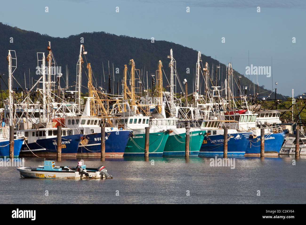 La pesca de arrastre en la base Portsmith. Cairns, Queensland, Australia Foto de stock