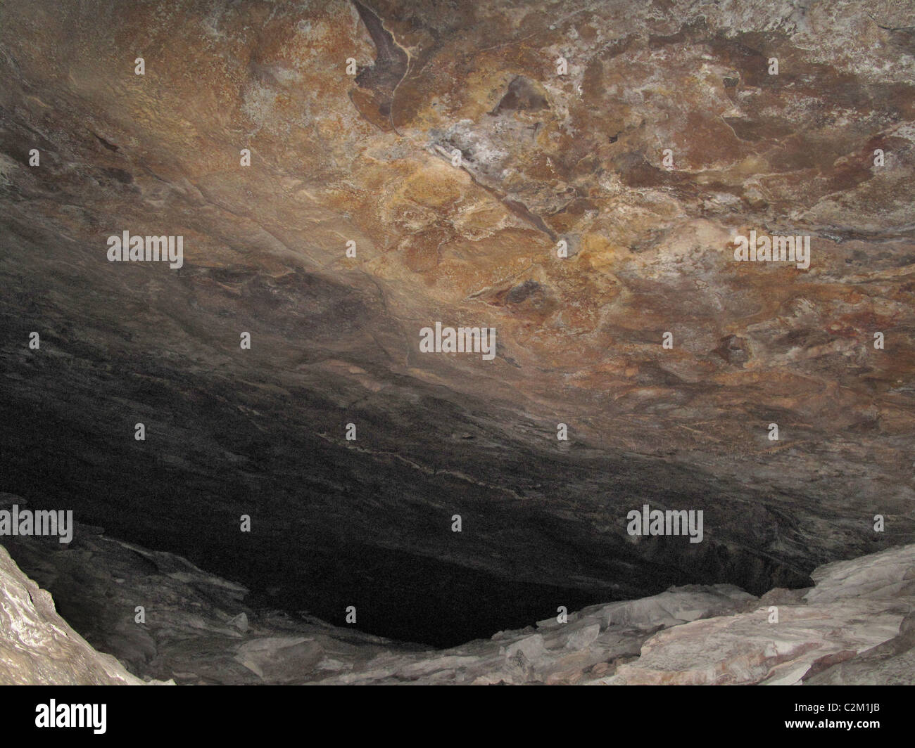 Interior de la cueva, el Parque Nacional de la Chapada Diamantina, en el estado de Bahia, Brasil Foto de stock