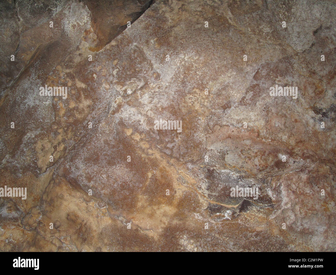 En el interior de la gruta muestran textura geológica Foto de stock