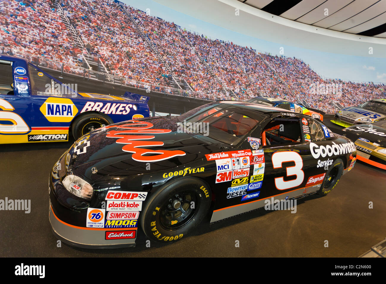 Interior del Salón de la Fama de NASCAR en Charlotte, Carolina del Norte Foto de stock