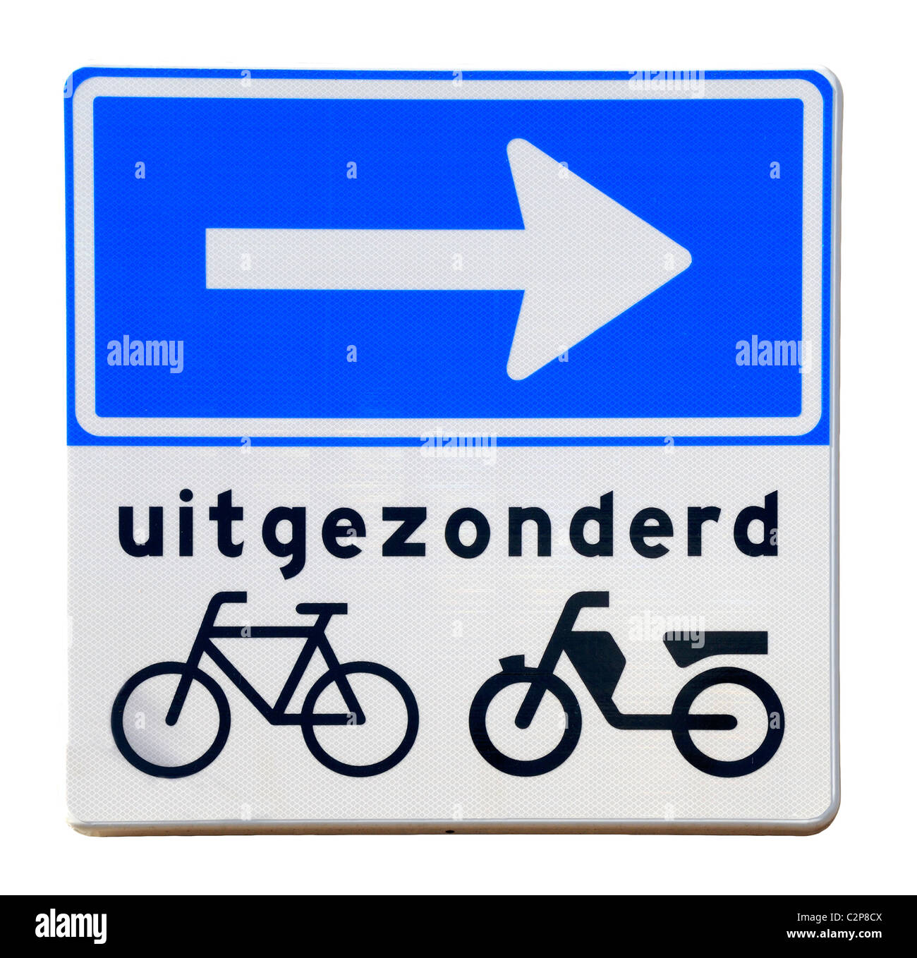 Amersfoort, Holanda. Sólo giro a la derecha - señal de tráfico 'excepto de  bicicletas y ciclomotores' Fotografía de stock - Alamy