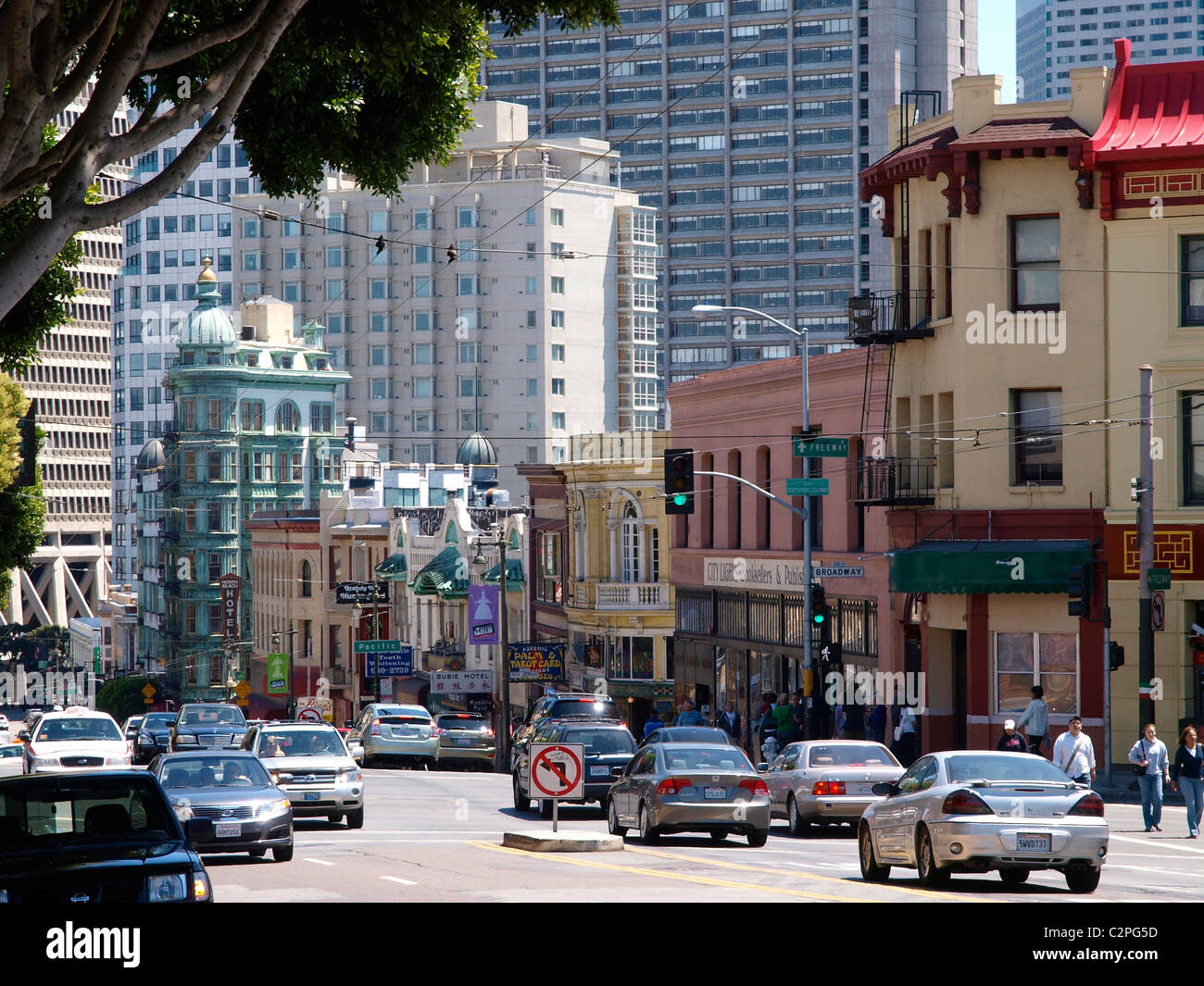 Columbus Avenue North Beach San Francisco Foto de stock