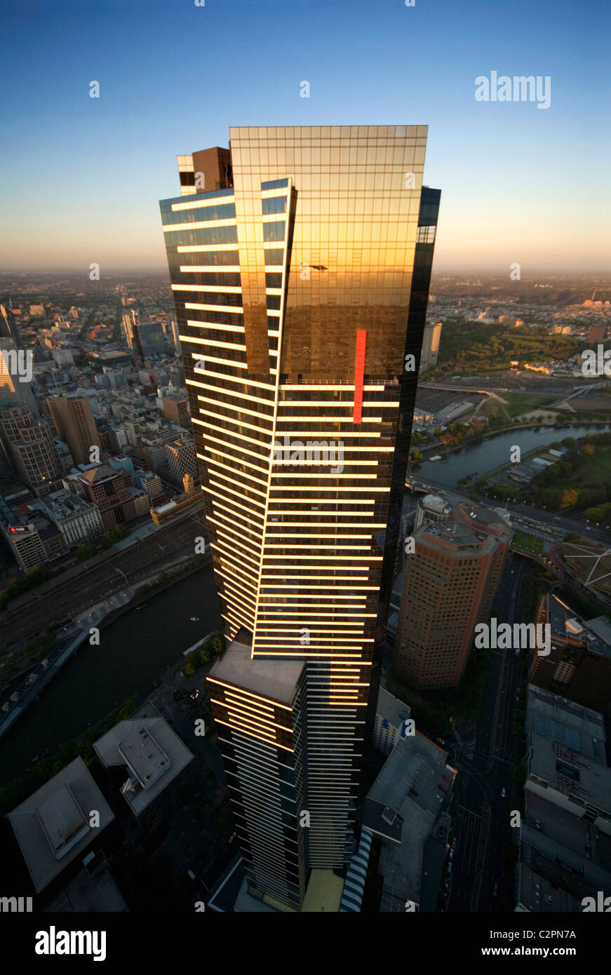 Torre Eureka - Melbourne, Australia. Foto de stock