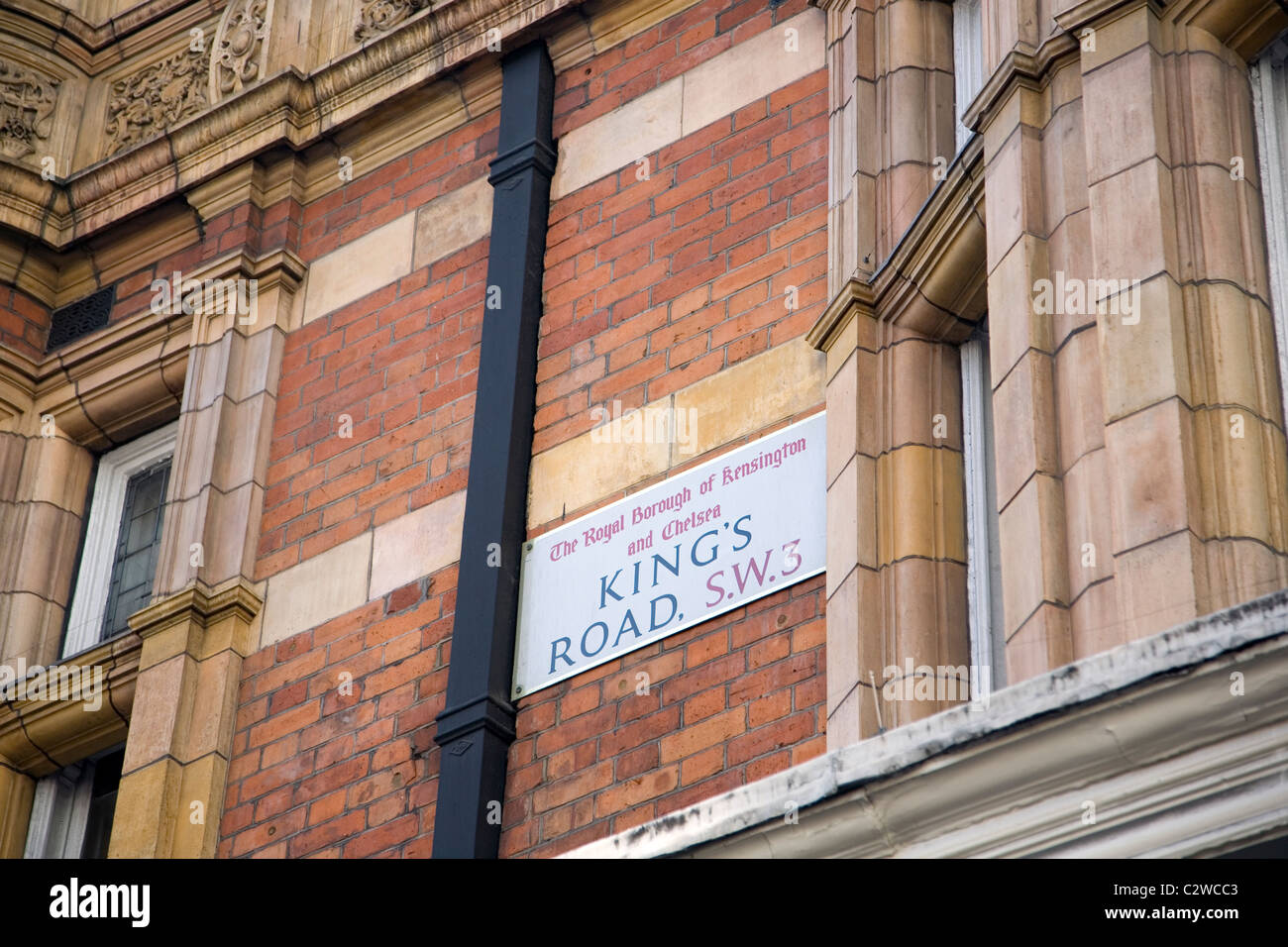 Kings Rd nombre - Londres Foto de stock