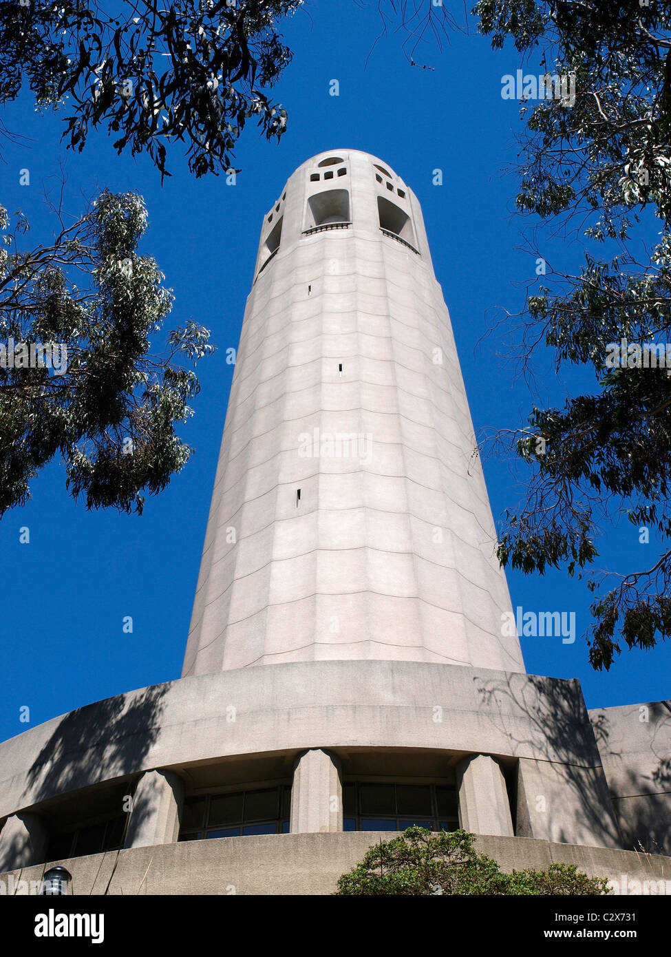 Coit Tower Telegraph Hill, San Francisco, California, EE.UU. Foto de stock