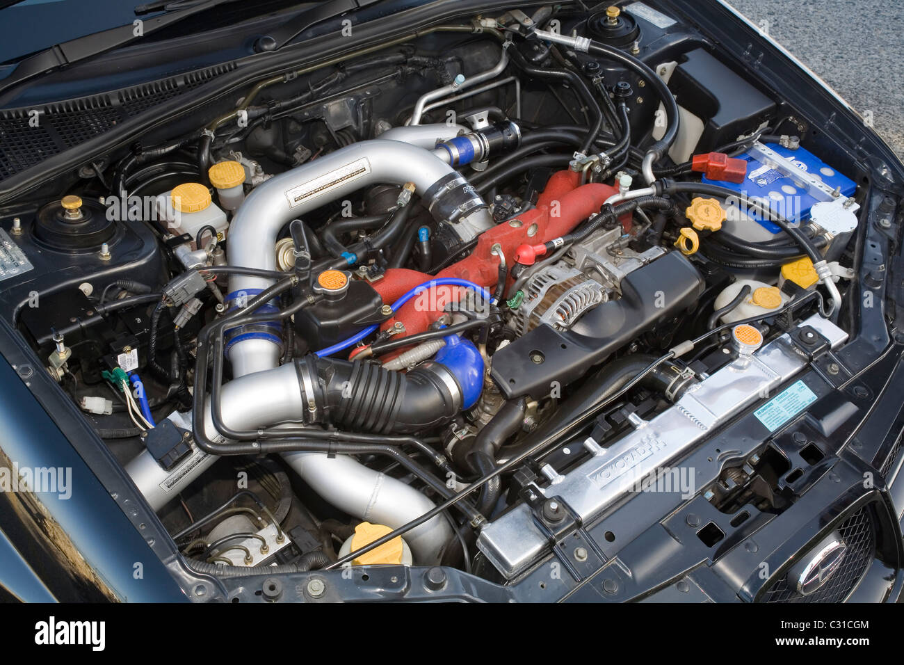 Subaru WRX Imprezza coches deportivos japoneses motor sobrealimentado. Foto de stock