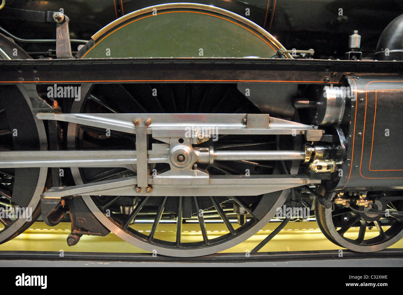 Conserva la Great Western Railway Castillo Castillo Caerphilly clase locomotora de vapor en el museo. Foto de stock