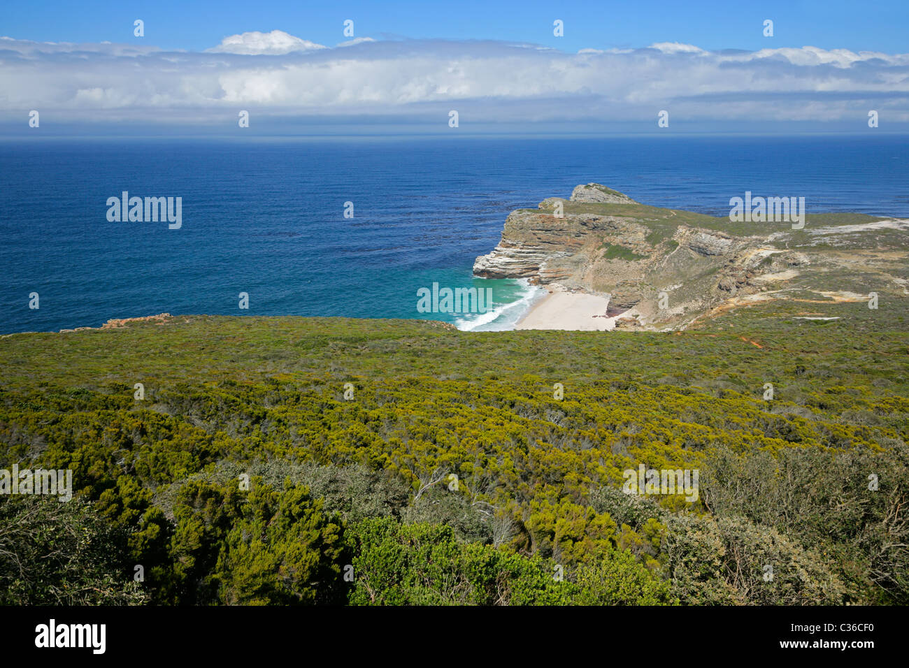 Cabo de Buena Esperanza (vista de Cape Point) y Table Mountain National Park, cerca de Ciudad del Cabo, Sudáfrica Foto de stock