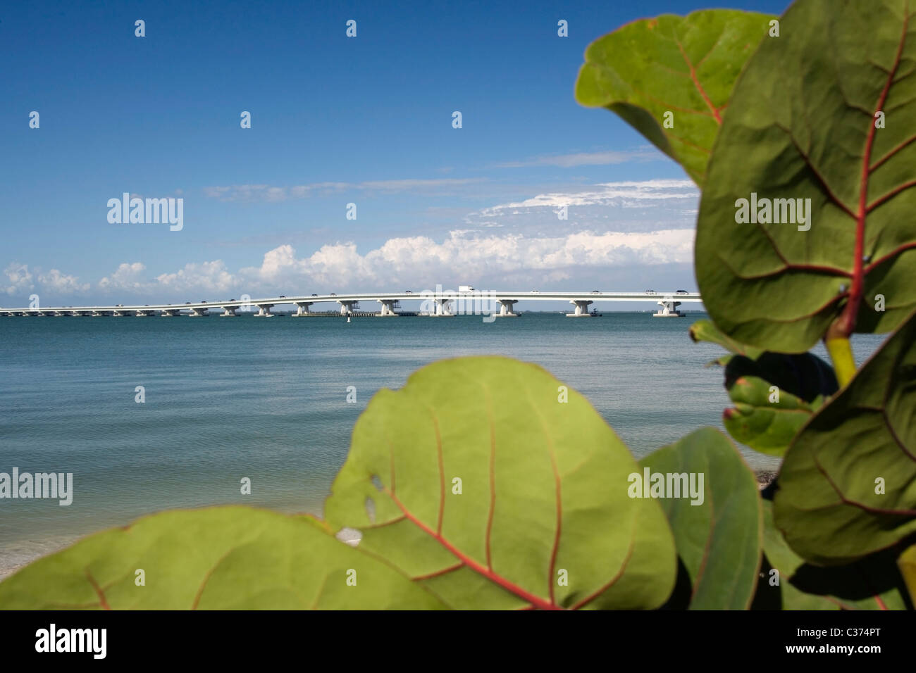 En Sanibel Island Causeway - Sanibel Island, Florida Foto de stock