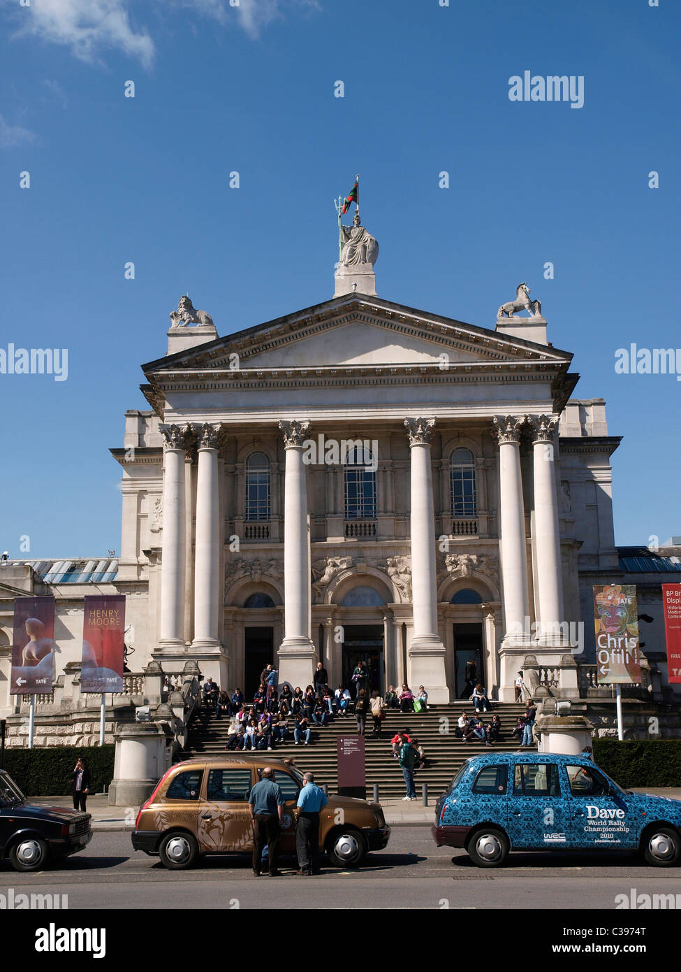 La galería de arte Tate Britain de arte británico desde 1500 hasta la actualidad. Millbank Londres Inglaterra Foto de stock