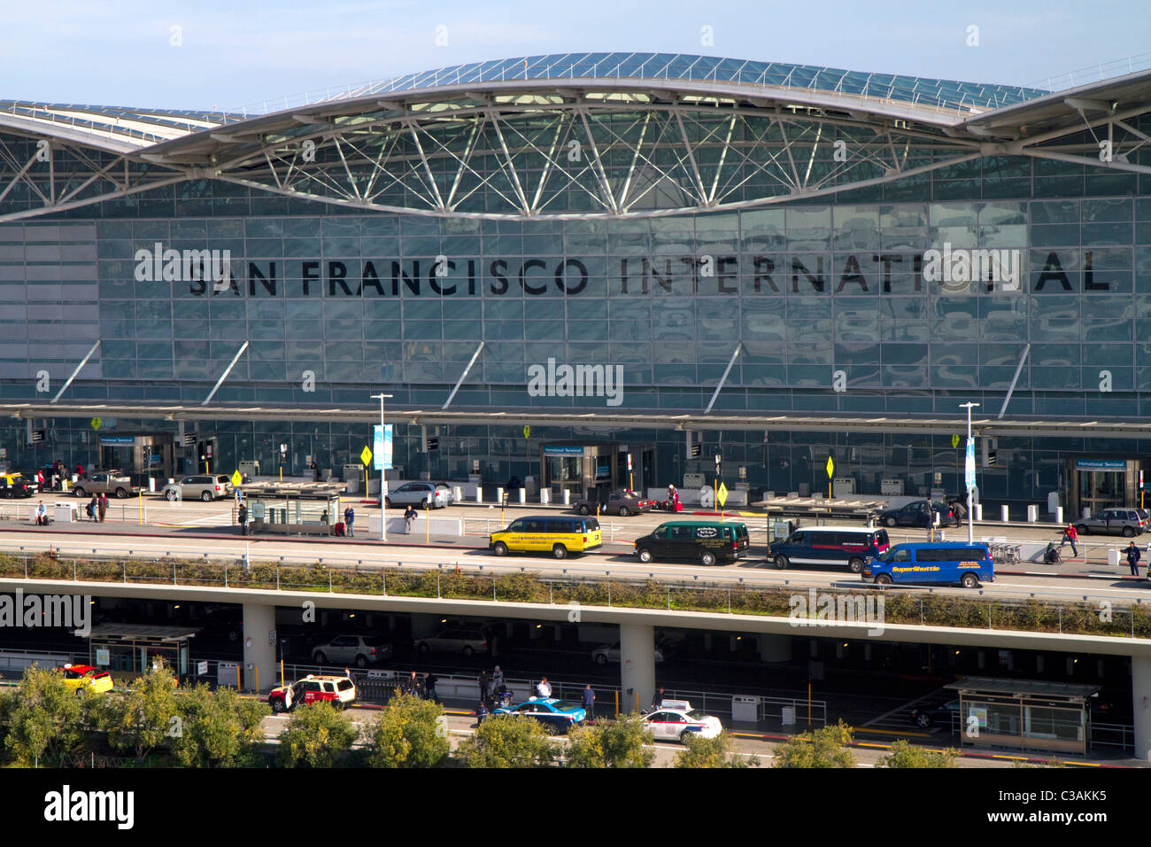 Terminal del Aeropuerto Internacional de San Francisco, situado al sur del centro de San Francisco, California, EEUU. Foto de stock
