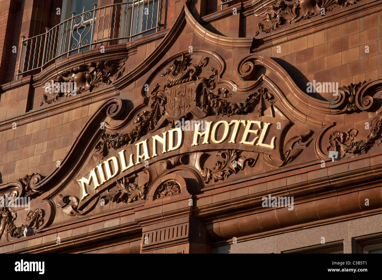 El Midland Hotel, Manchester. Foto de stock