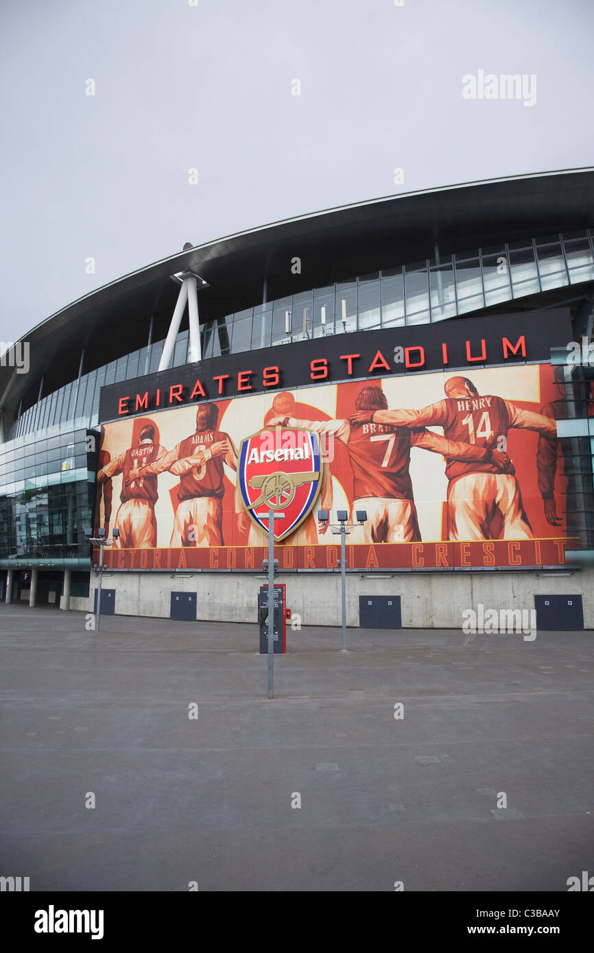 Emirates Stadium, el Arsenal Football Club Foto de stock