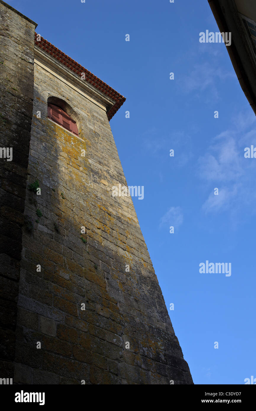 Muralla del Castillo en Viseu Portugal Foto de stock