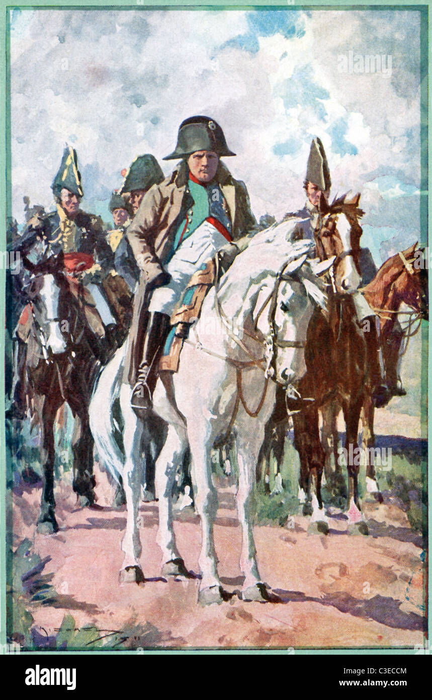 Napoleón Bonaparte (1769-1821) fue un líder político y militar francés, que se convirtió en el emperador de Francia. Foto de stock