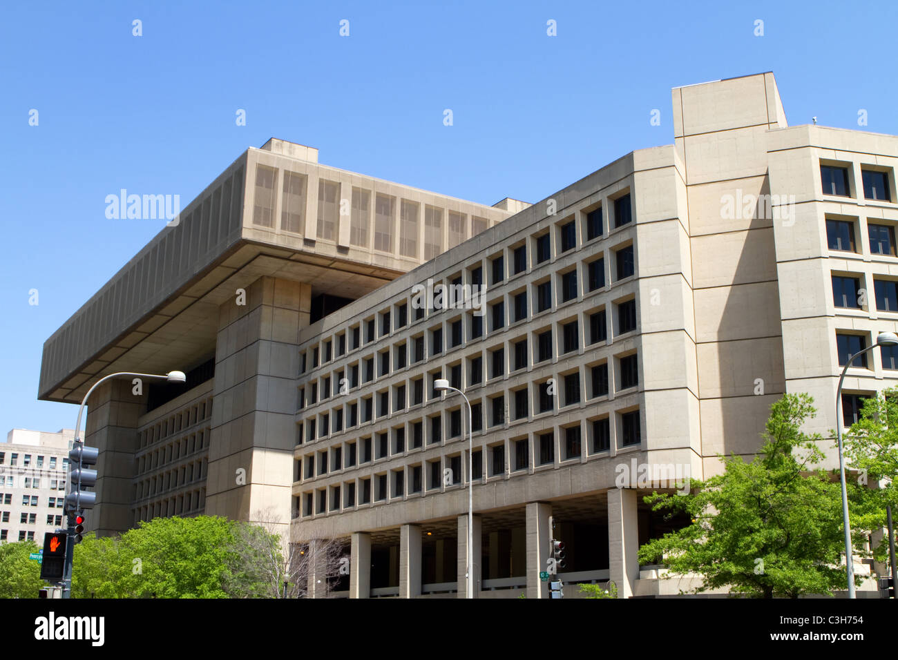 La Oficina Federal de Investigación de la construcción en Washington, D.C. Foto de stock