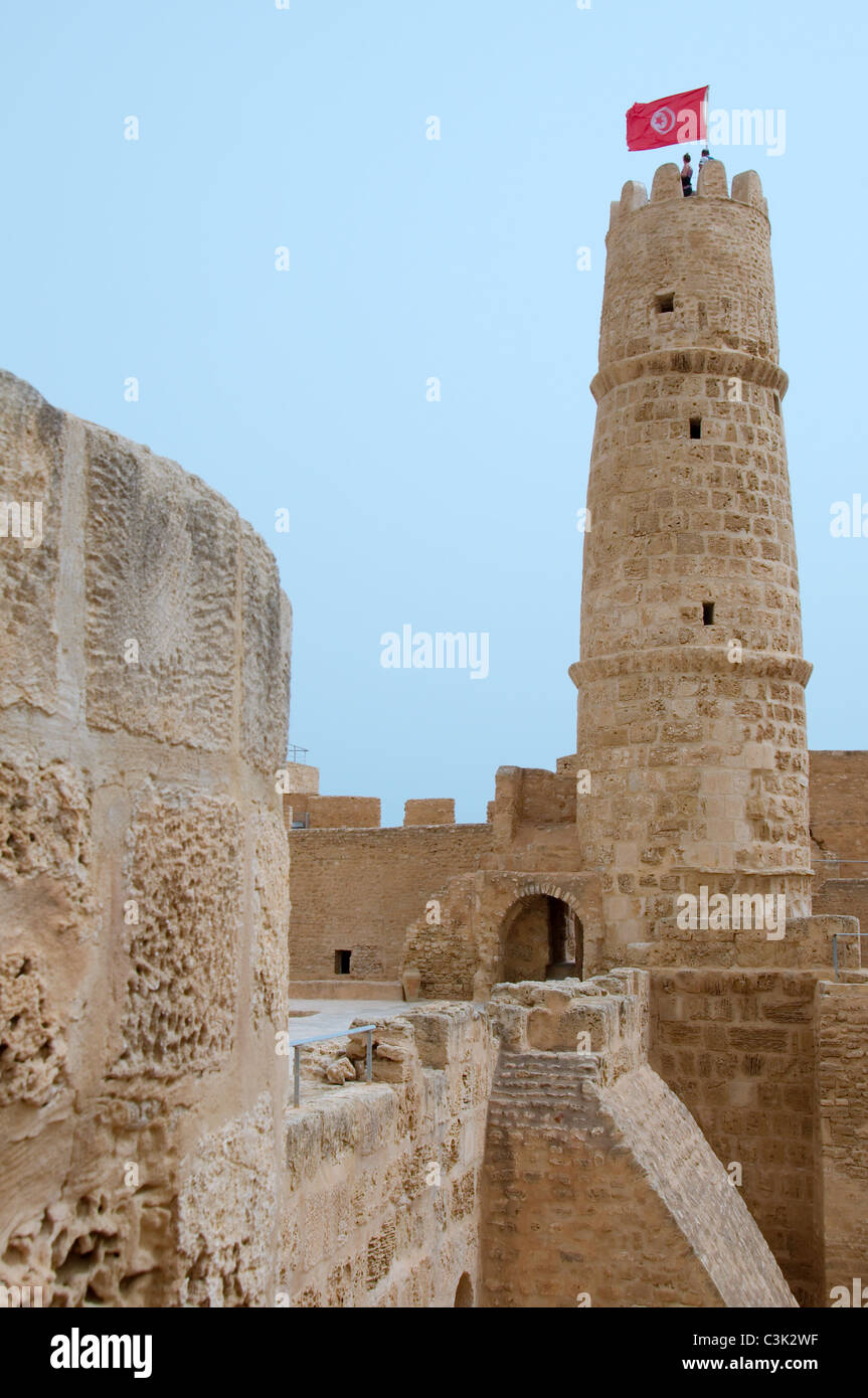 Ribat, fortificación Sousse, Túnez, África Foto de stock