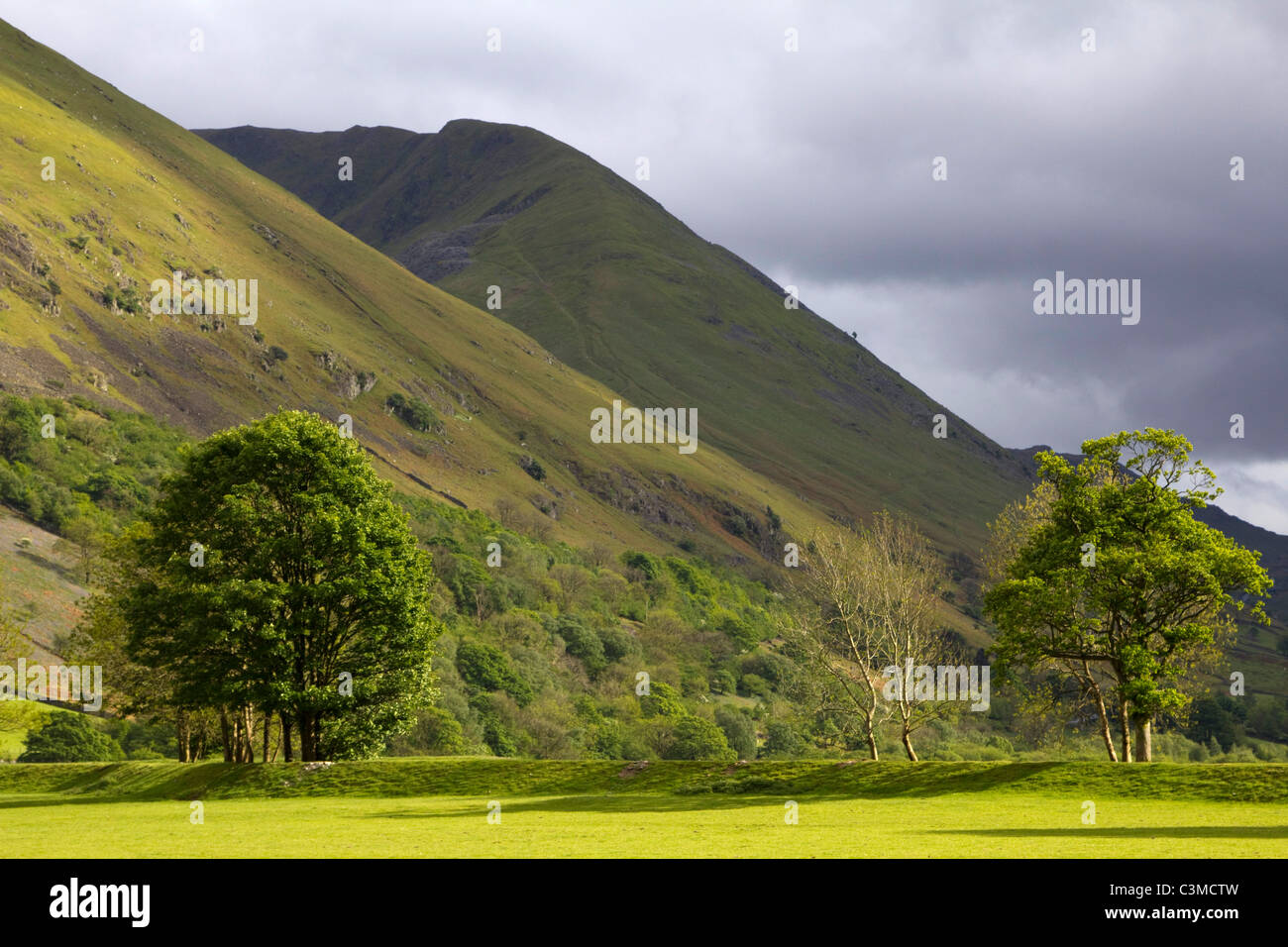 Ullswater valle cerca de Lake District patterdale Inglaterra Foto de stock