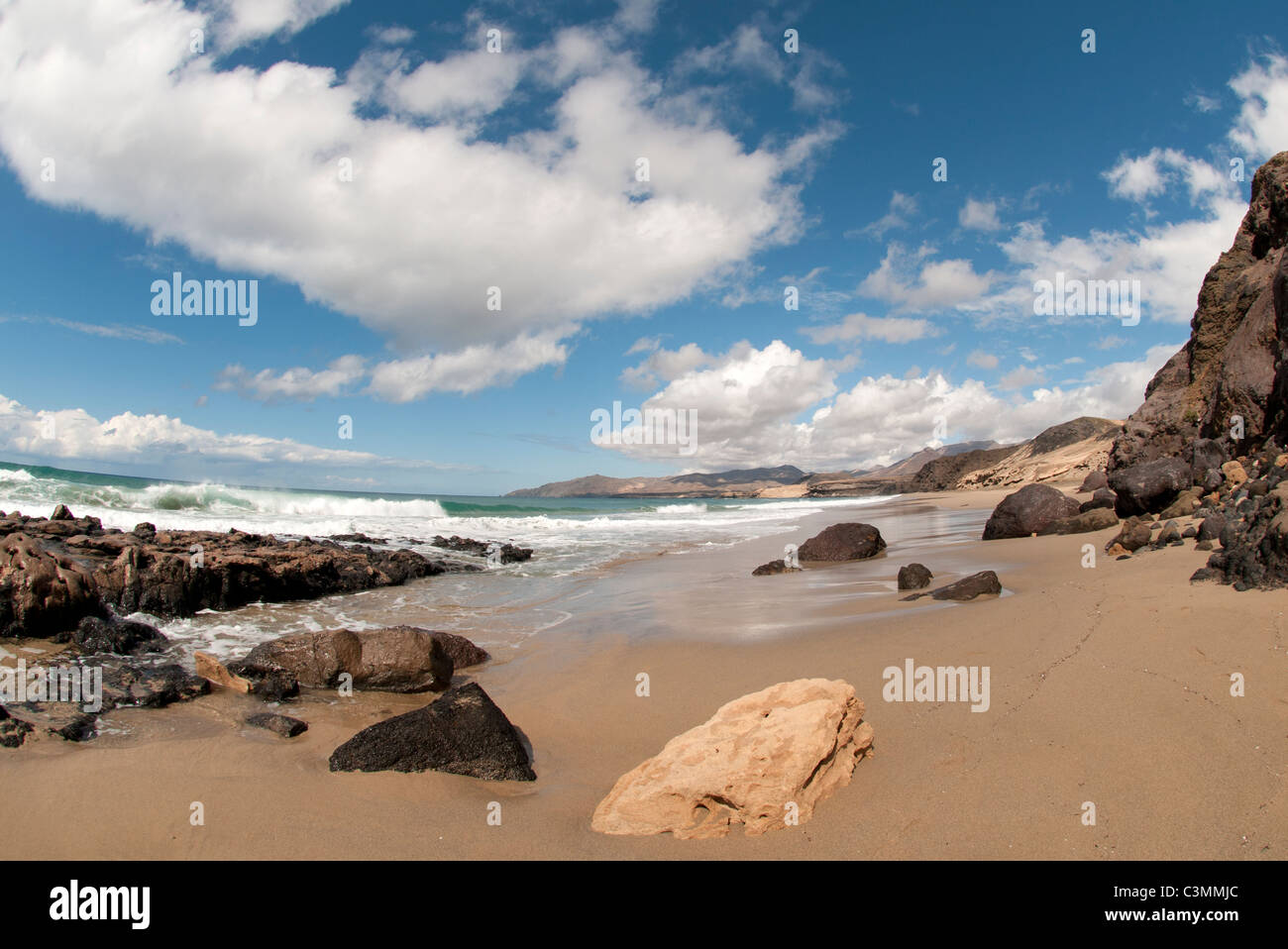 Playa de El Cotillo Fuerteventura Islas Canarias Foto de stock