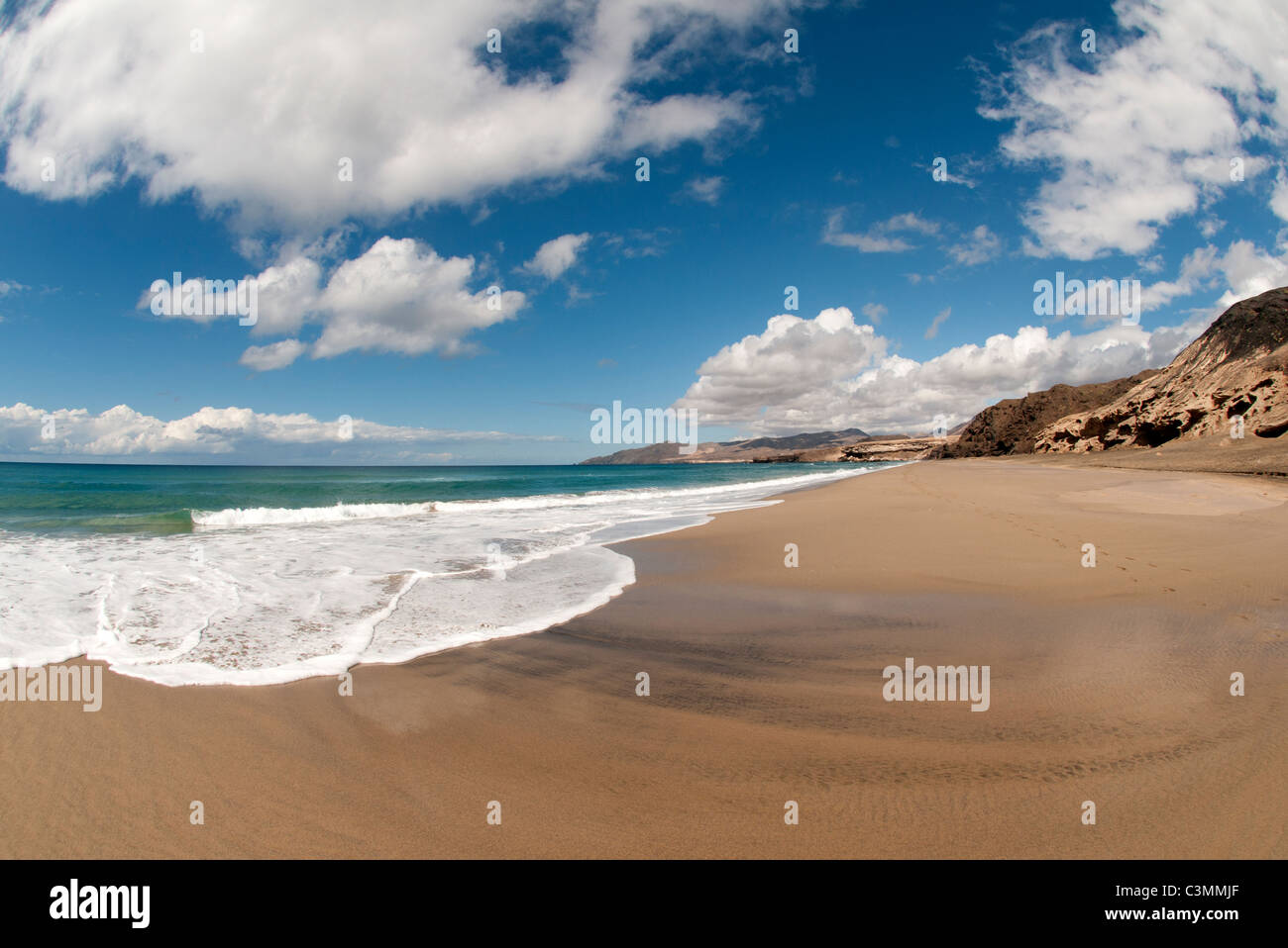Playa de El Cotillo Fuerteventura Islas Canarias Foto de stock