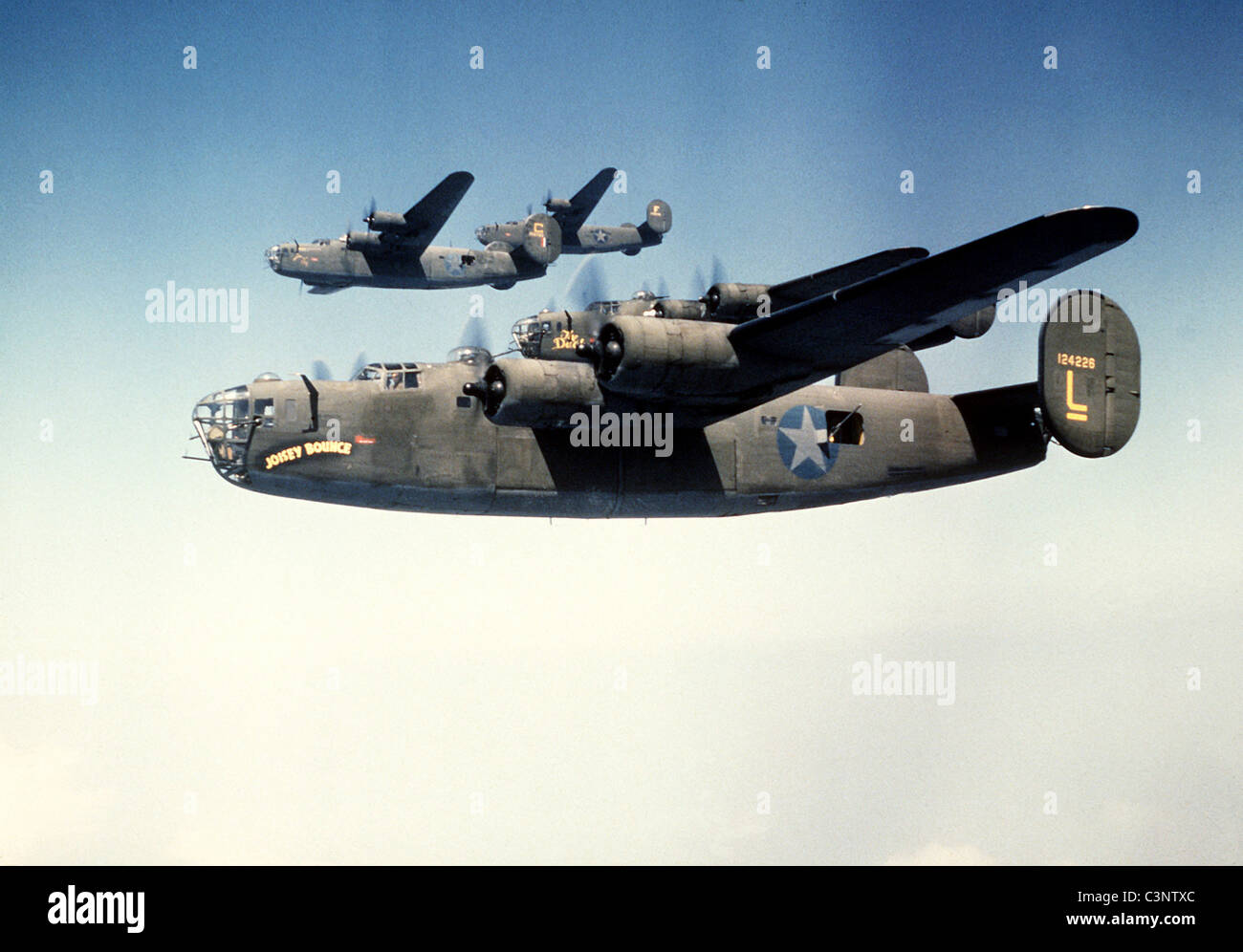 Consolidated B-24 Liberator americano bombardero pesado Foto de stock