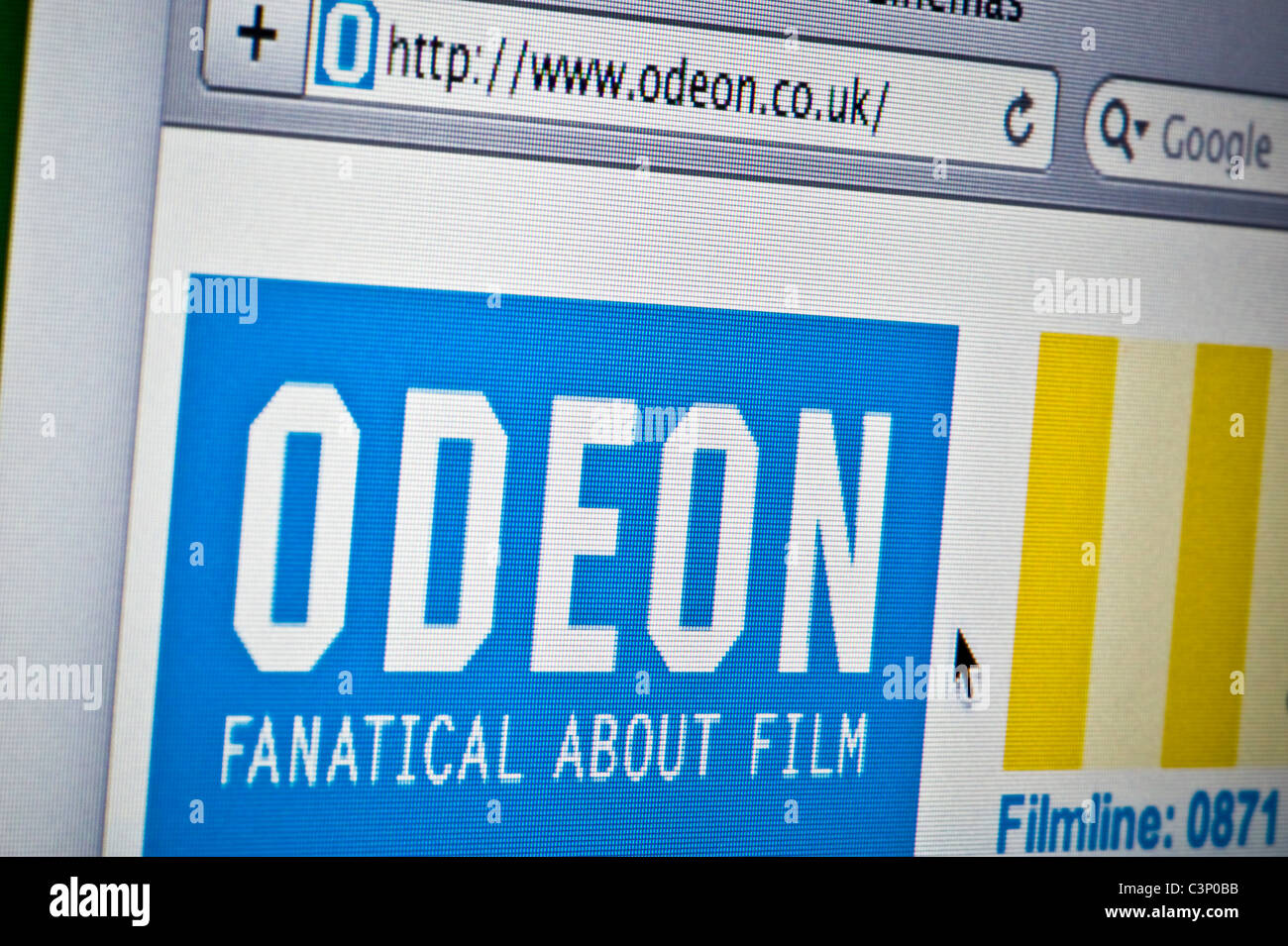 Cerca de Odeon logotipo como visto en su sitio web. (Sólo para uso editorial: -print, televisión, e-book editorial y sitio web). Foto de stock