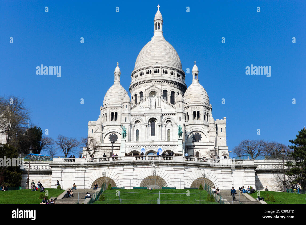 Basilique du Sacré Coeur, Montmartre, Paris, Francia Foto de stock